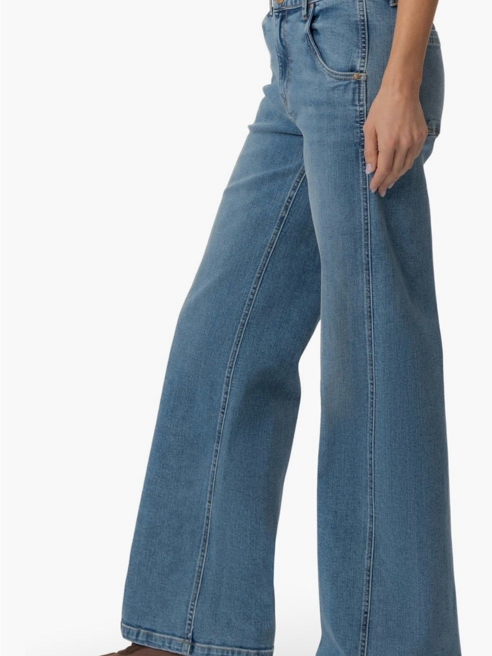 Kut from the Kloth High Waist Wide Leg Jeans in Chill
